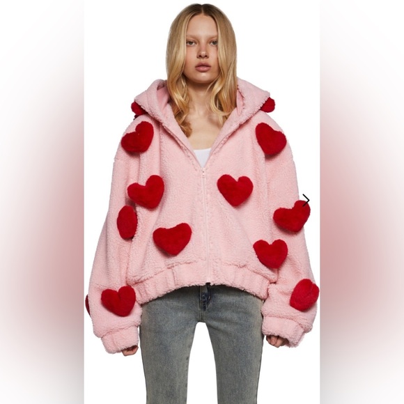 NWT Dolls Kill / Sugar Thrillz Snuggle Wonderland Cropped Sherpa Jacket // XL - Picture 1 of 6